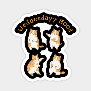 Cat in wednesday mood Magnet