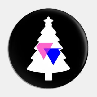 Christmas Tree LGBT Flag Bisexual-Triangles Pin