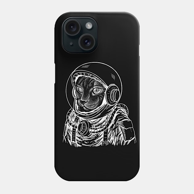 Cat Astronaut Phone Case by MintaApparel