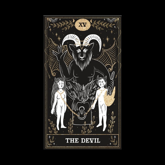 The Devil Tarot Card by moonlobster