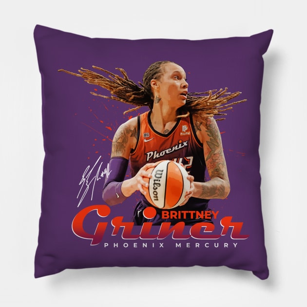 Brittney Griner Pillow by Juantamad