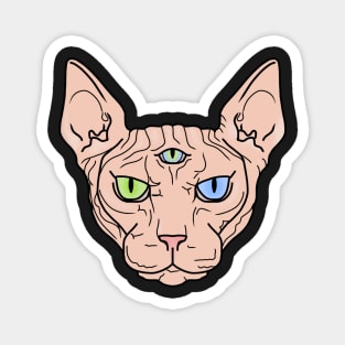 Third Eye Sphynx Cat Magnet