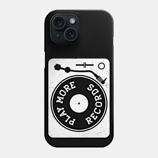 Vintage Play More Records Turntable // Vinyl Record Collector // Vinyl Junkie Music Lover B Phone Case