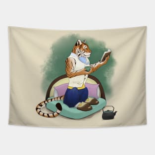 A Tiger's Teatime Tapestry