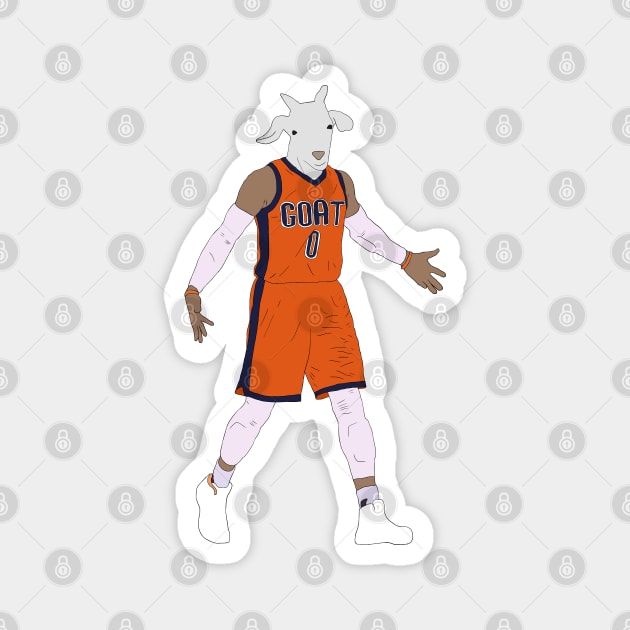 Russell Westbrook, The GOAT Magnet by rattraptees