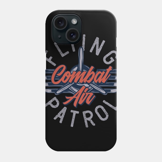 Flying Combat Air Patrol Phone Case by CyberpunkTees