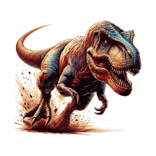 T- Rex Running into action T-Shirt