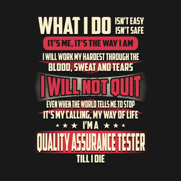 Quality Assurance Tester What i Do by Rento