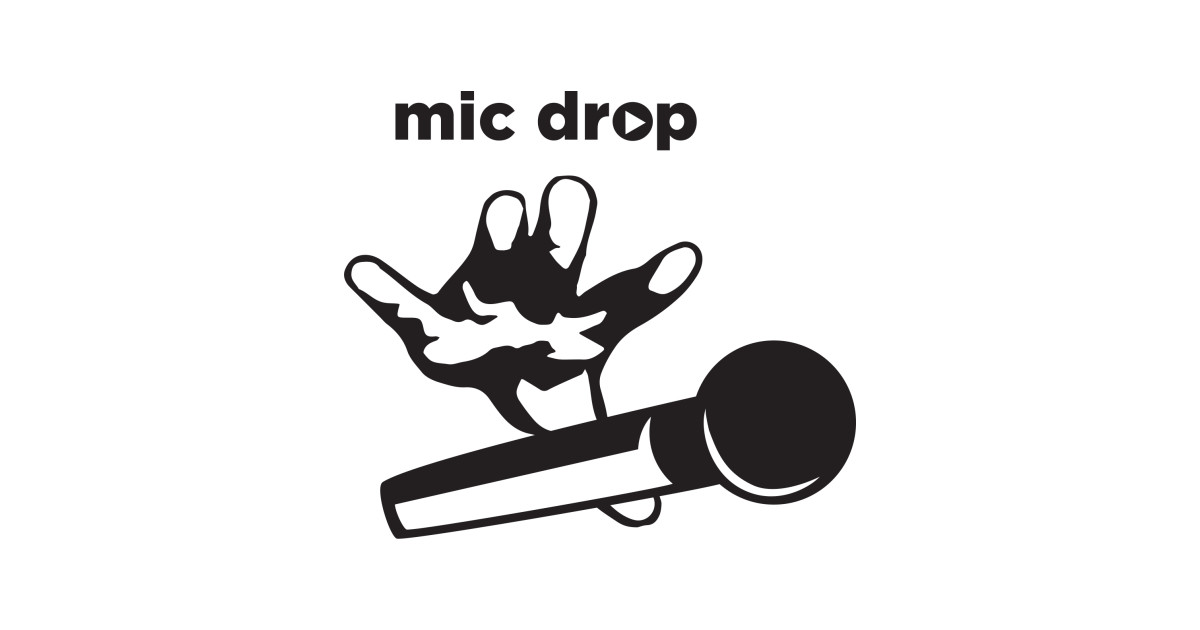 Mic Drop Comedy Sticker TeePublic