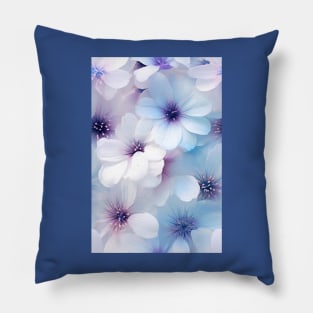 Beautiful white flowers with lavender ascents ! Pillow