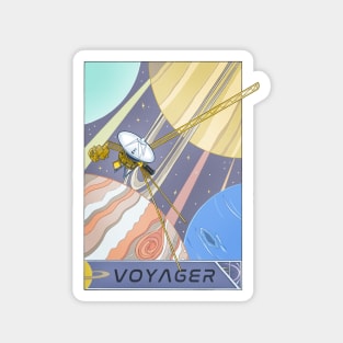 Voyagers Spacecraft Illustration Magnet