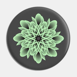 Beautiful and Artistic Light Green Flower Pin