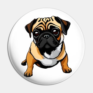 Sad Pug Pin