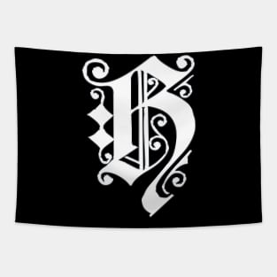 Silver Letter H Tapestry