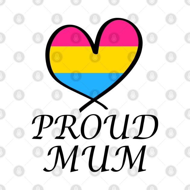 Proud Mum LGBT Gay Pride Month Pansexual Flag by artbypond