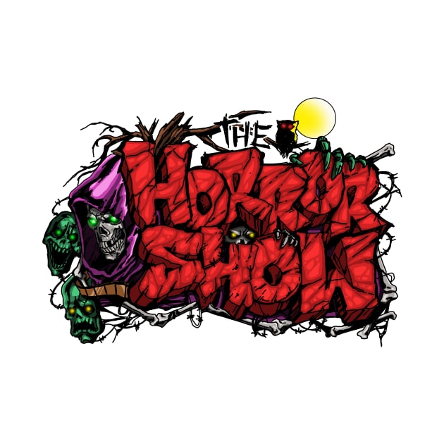 Horror Show Channel Crew Throwback Shirt (Colored) by TheHorrorShowChannel