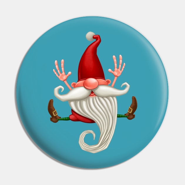 Santa Claus Happy jump Pin by JORDYGRAPH