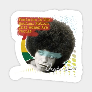 Women's rights. Angela Davis Feminism Magnet