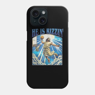 He Is Rizzin' Christian Juses Basketbal Happy Easter Phone Case