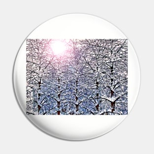 Winter Trees Pin