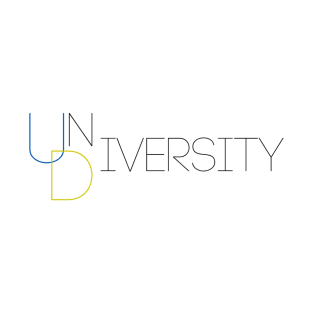 University, Diversity, UD (Black) T-Shirt