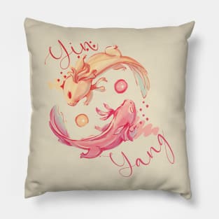 Yin Yang Axolotl Pillow