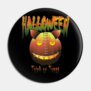 Halloween monster character Pin