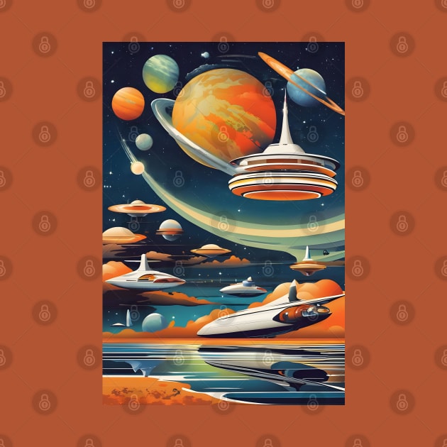 Soviet sci fi space art by Spaceboyishere