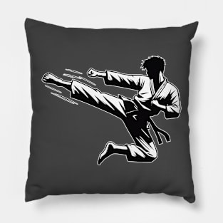 Jump kick roundhouse kick, Dollyo Chagi design Pillow