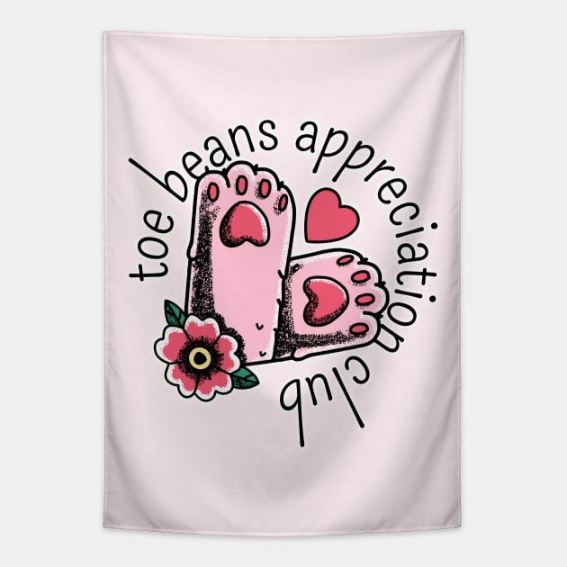 toe beans appreciation club Tapestry by hunnydoll