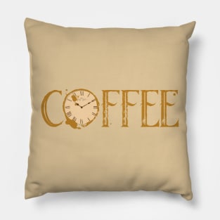 Coffee Time Coffee Quote Word Art Pillow