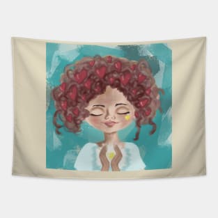 Lovely. Girl Tapestry