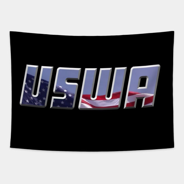 USWA Logo Tapestry by Main Event Comedy