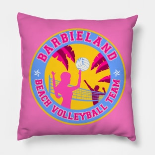 Barbieland beach volleyball team logo Pillow