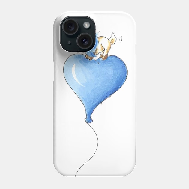 Balloon Ride (Baby Boy) Phone Case by KristenOKeefeArt