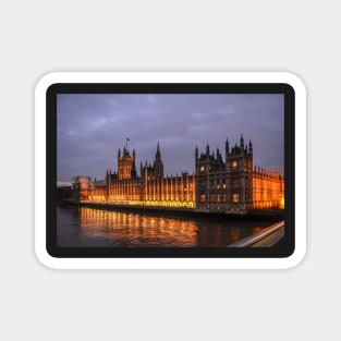 Palace of Westminster at night Magnet