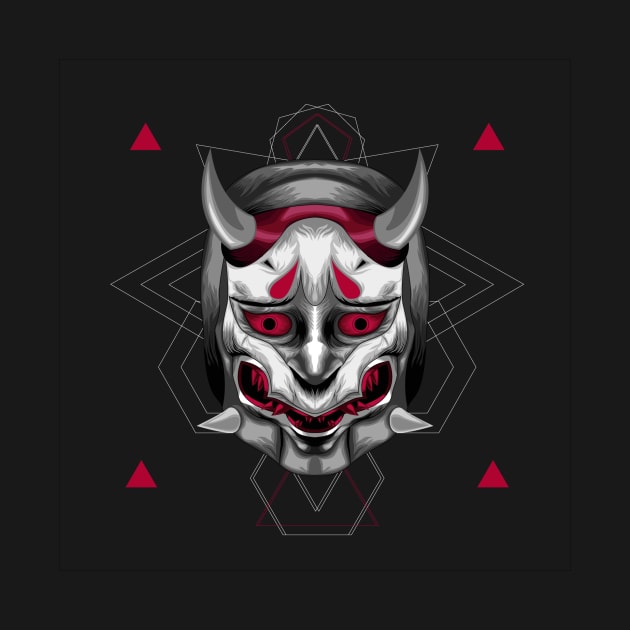 Oni Devil Japanese Design by zrnine