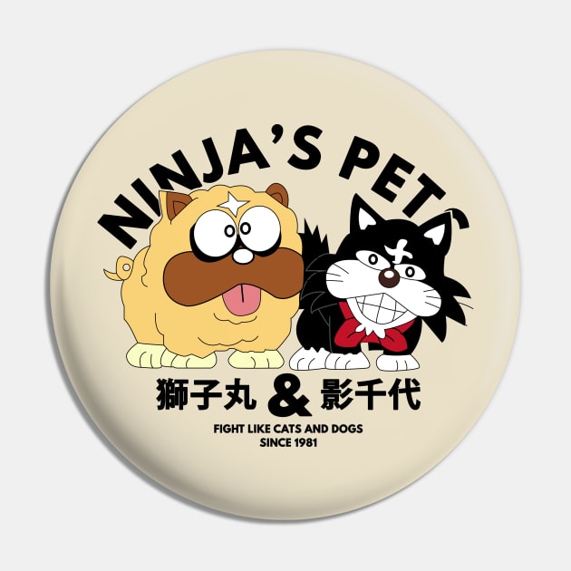 Ninja Hatori Pet's Pin by hageru.co