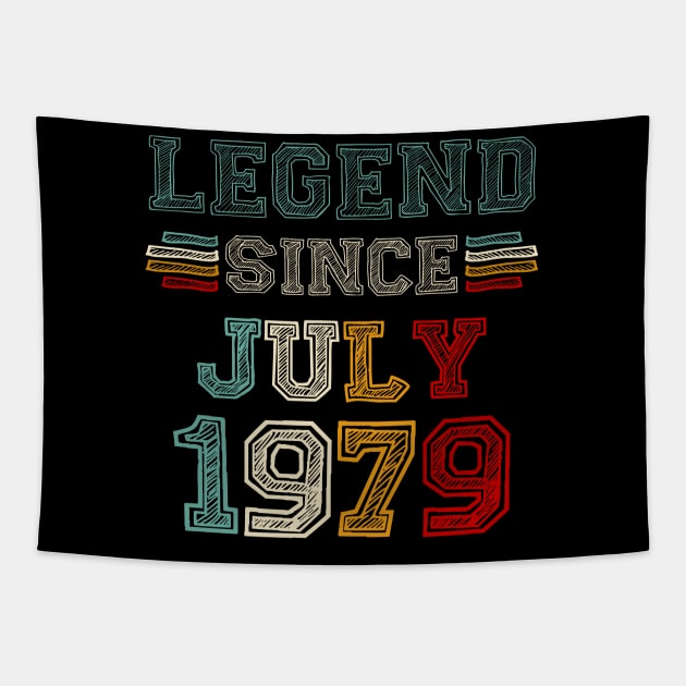 44 Years Old Legend Since July 1979 44th Birthday Tapestry by Mhoon 