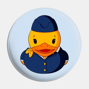 Female Pilot Rubber Duck Pin