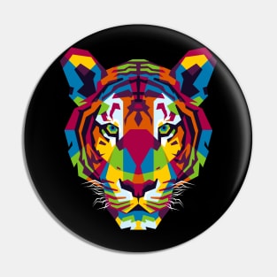 The Colorful Tiger Head Pin