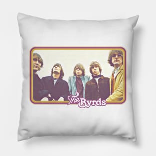 The Byrds  // Vintage Style Retro Fan Art Pillow