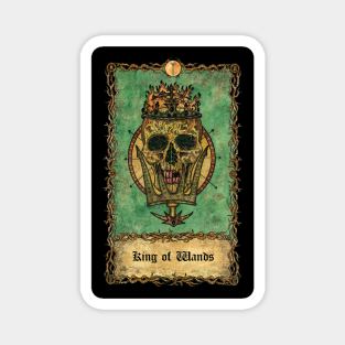 King Of Wands. Eternal Bones Tarot (Colorful) design. Magnet