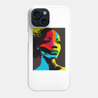 Abstract pop art style woman portrait Phone Case