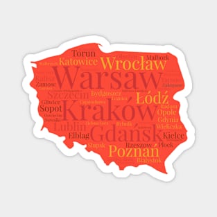 Poland Cities Magnet