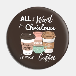 Christmas Coffee Pin