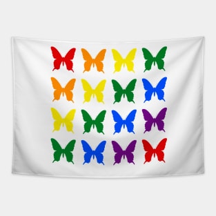 Rainbow of butterflies Tapestry