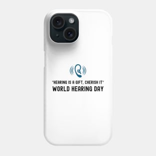 World Hearing Day , Deaf Awareness Phone Case