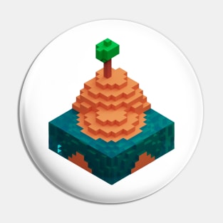 Tree Hill Pixel Vector Art Pin
