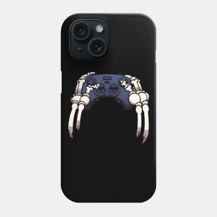 Skeleton Hands Holding Video Game Controller Phone Case